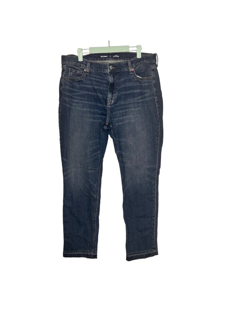 Old Navy 14 Tall Mid-Rise Boyfriend Jeans With Frayed Hem
